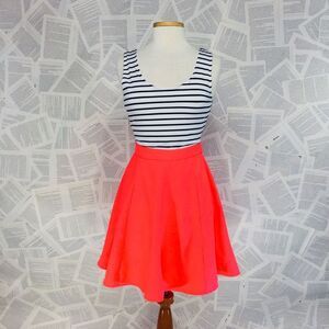 Omeya Wanshida Dress Striped Neon peekaboo Small